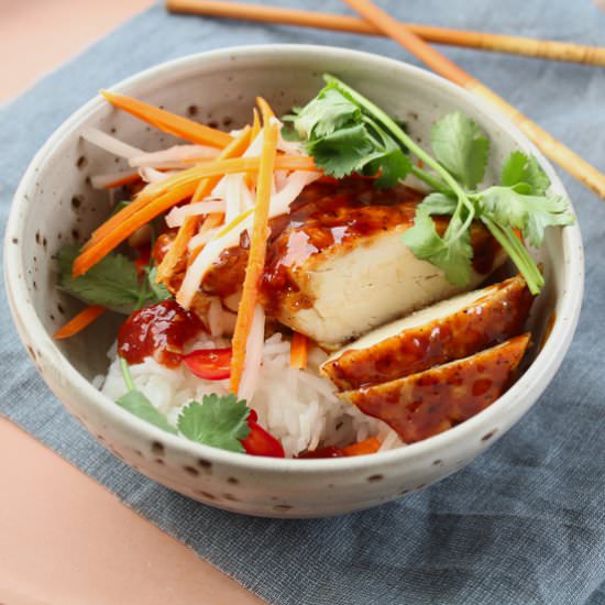 Grilled Chicken Banh Mi Bowls