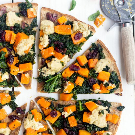 Butternut Squash & Kale Pizza