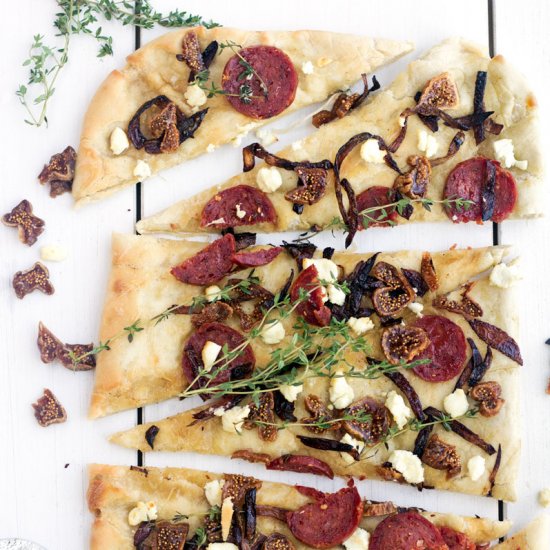 Chorizo & Goat Cheese Flatbread