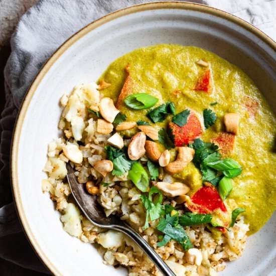 Instant Pot Tahini Cashew Curry