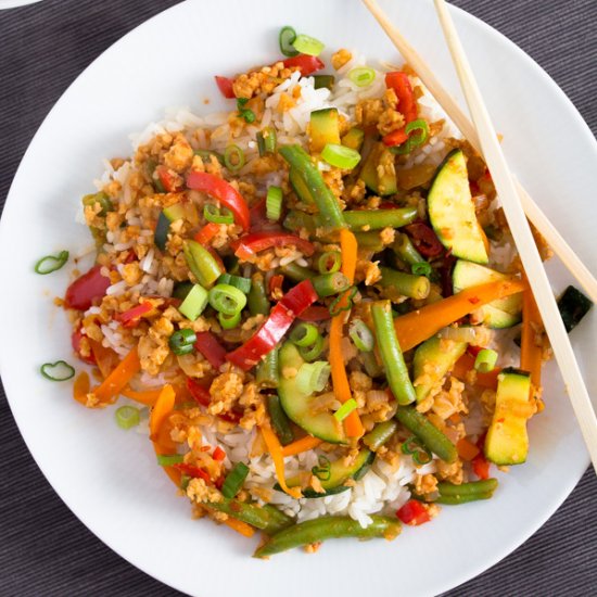 Vegetarian Stir-Fry with Soya