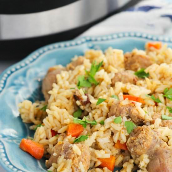 Instant Pot Cajun Rice and Sausage