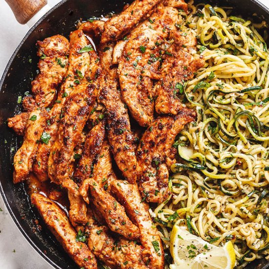 Taco Chicken Tenders & Zoodles