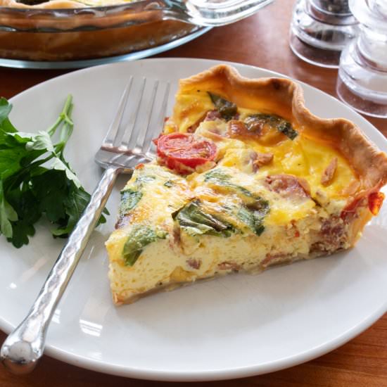 BLT Quiche