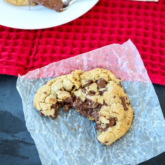 Nutella Chocolate Chip Cookies