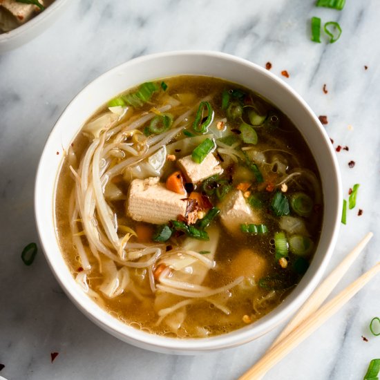 Vegetarian Egg Roll Soup