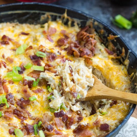 Jalapeno Popper HashBrown Casserole