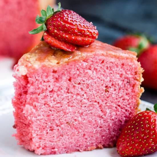 Strawberry Buttermilk Pound Cake