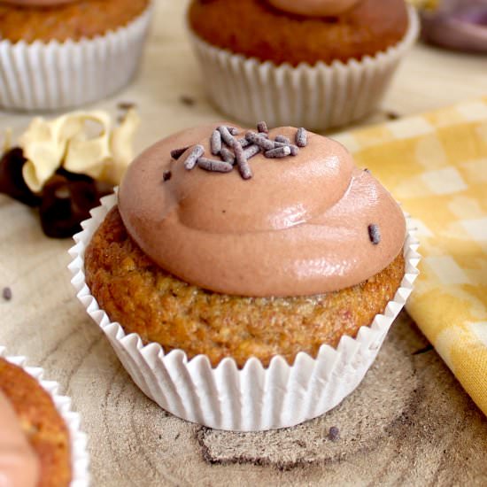 Banana Chocolate Cupcakes