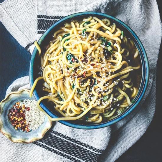 Garlicky Bok Choy Ramen