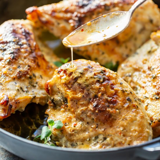 Oven Roasted Greek Chicken Breasts