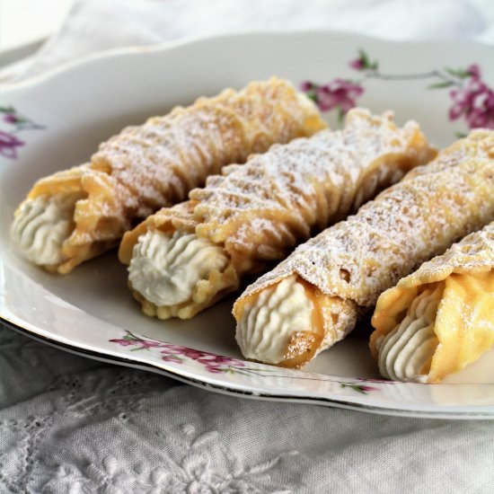 Pizzelle Cannoli with Ricotta