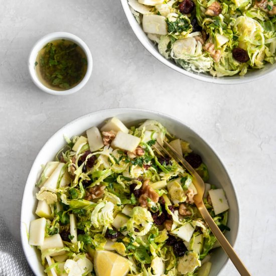 Shaved Brussels Sprouts Salad