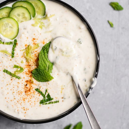 Vegan Cucumber Raita