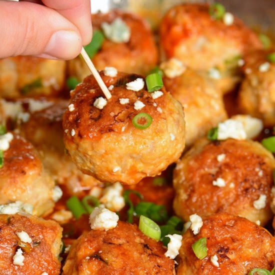 Buffalo Chicken Meatballs