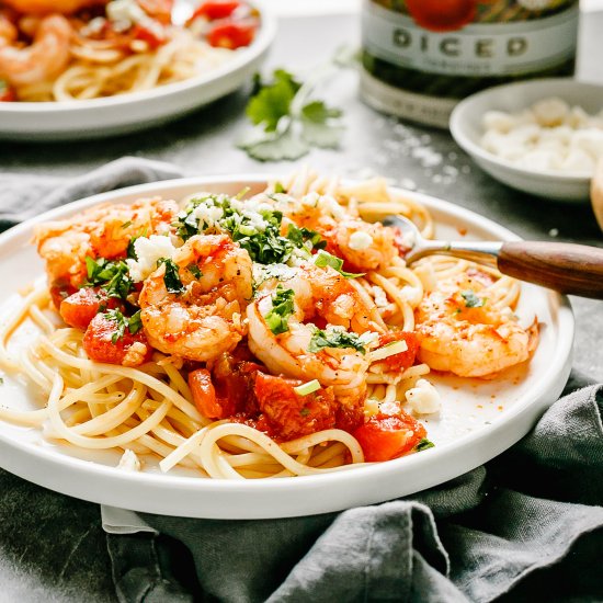 Quick Shrimp Tomato Pasta