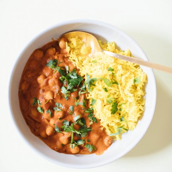 1-pot Chickpea Curry with Turmeric