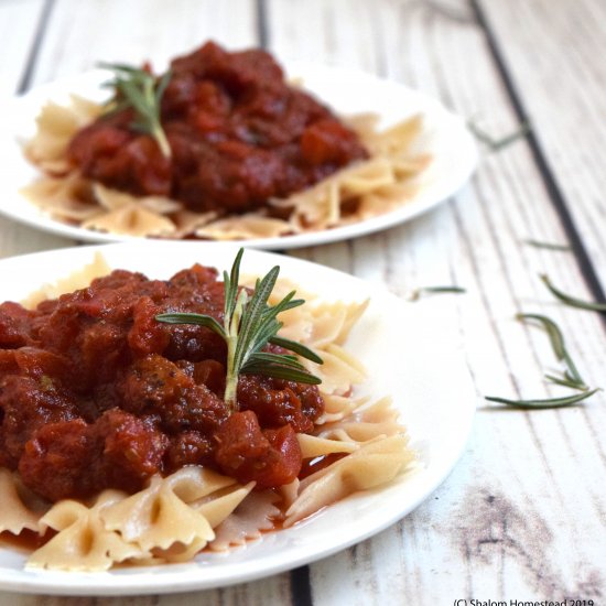 Easy Vegan Pasta Sauce