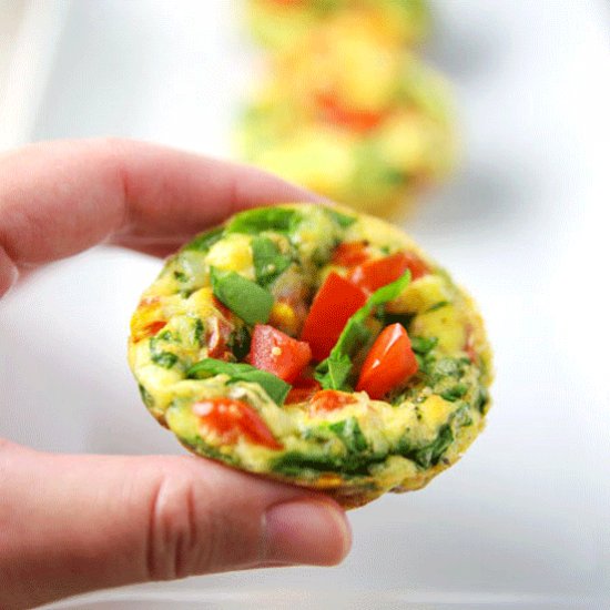 Spinach Tomato Egg Muffins