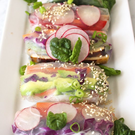 Rainbow Summer Rolls