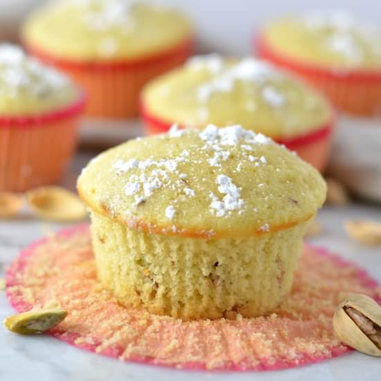 Lemon Pistachio Muffins