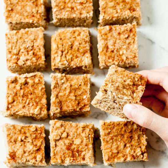 apple baked oatmeal bars