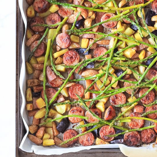 Sheet Pan Sausage Dinner