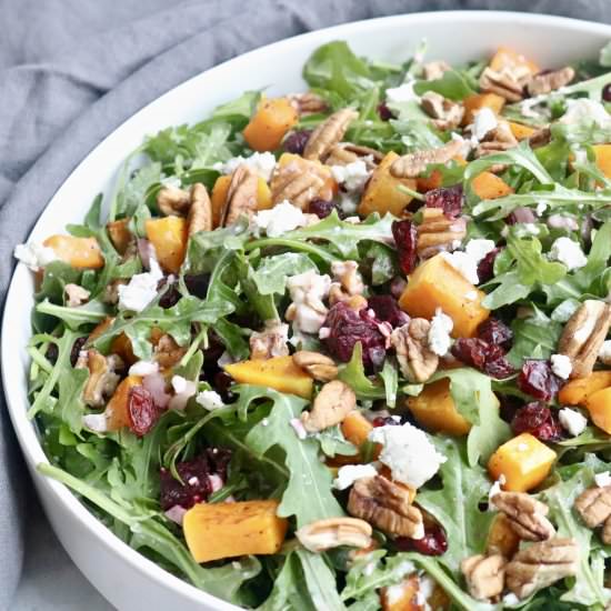 Winter Roasted Squash Beet Salad