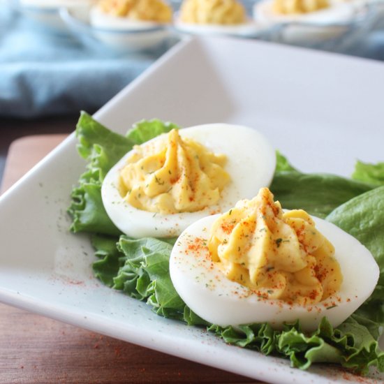 Deviled Eggs w/ Whole Grain Mustard