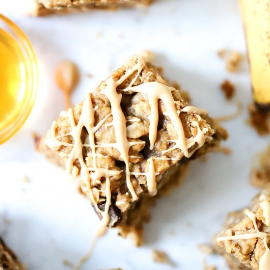 Banana Bars with Oats