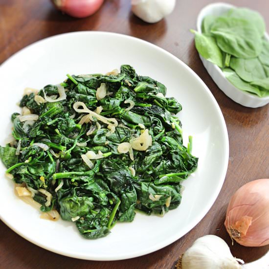 Delicious Spinach Garlic Stir-fry