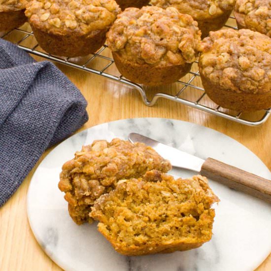 Sweet Potato Oatmeal Muffins