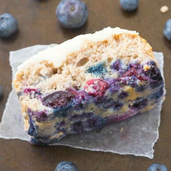 Low Carb Blueberry Breakfast Cake