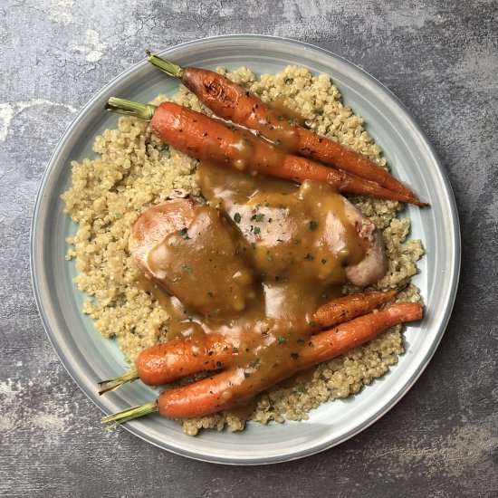 Partridge in a Pear Cider Gravy