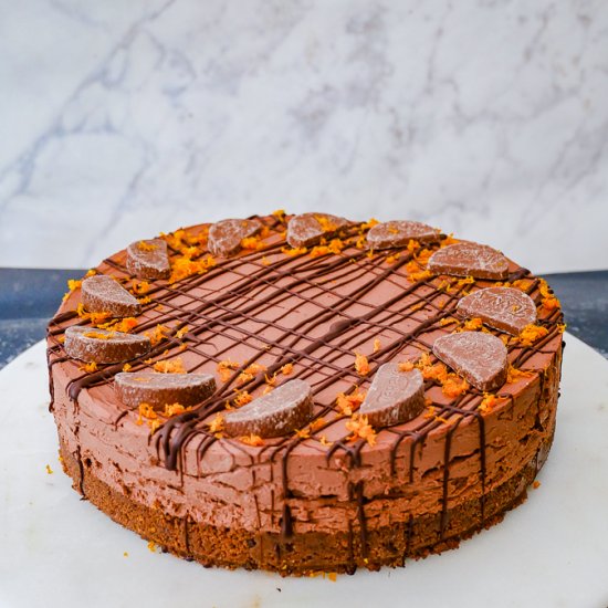 Chocolate Orange No Bake Cheesecake