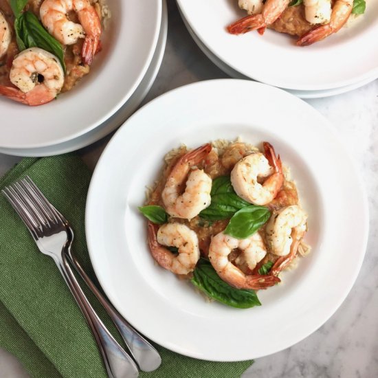 Shrimp with Salsa Calabrese