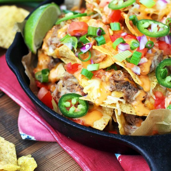 Game Day Pulled Pork Nachos