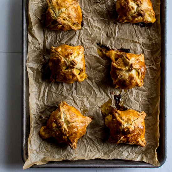 Sausage Egg Cheese Puff Sandwiches