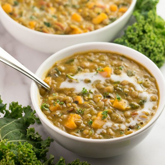 Vegan Curried Lentil Soup