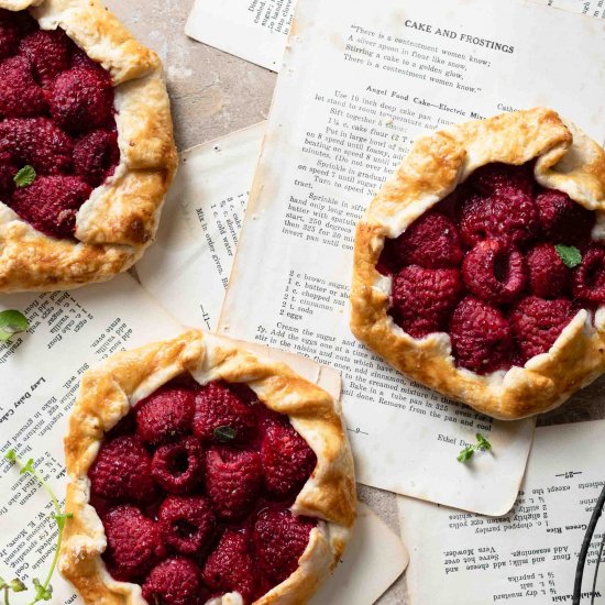 Rustic Raspberry Tarts