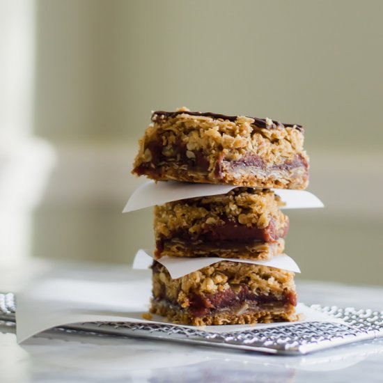 Chocolate Tahini Date Bars