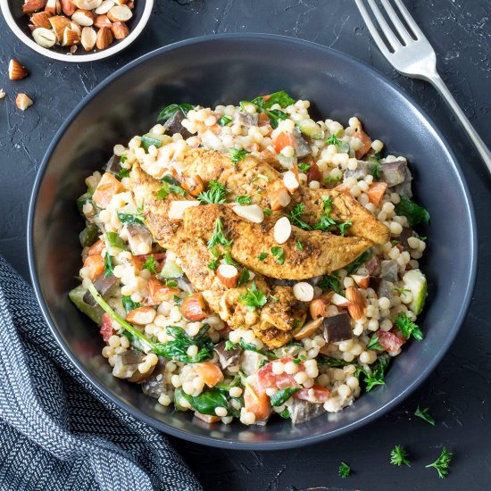 Moroccan Chicken Couscous Salad