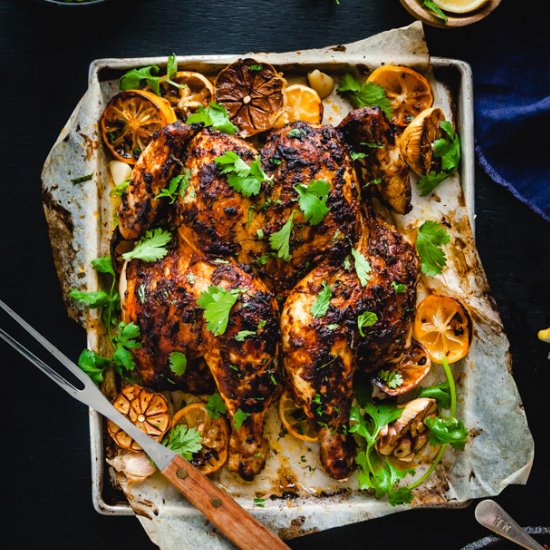 Butterflied Indian Spiced Chicken