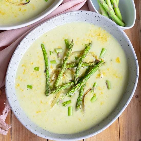 Vegan Cream of Asparagus Soup