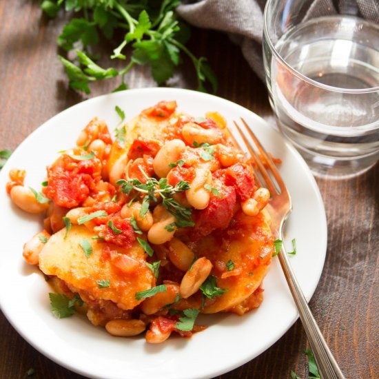 White Bean Polenta Casserole