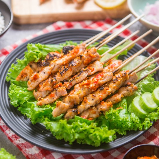 SPICY TAICHAN CHICKEN SATAY