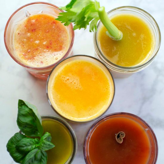 5 Homemade Juices