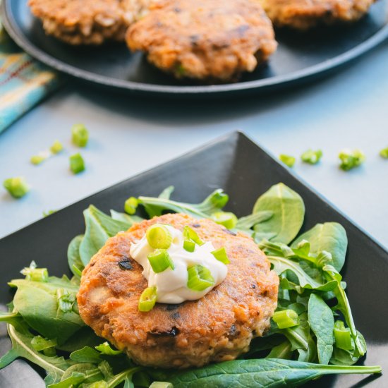 Pan Fried Salmon Burgers