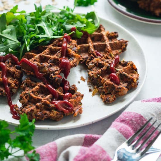 Black Bean Waffles (Vegan)