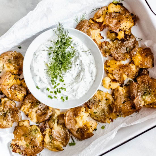 Crispy Smashed Potatoes